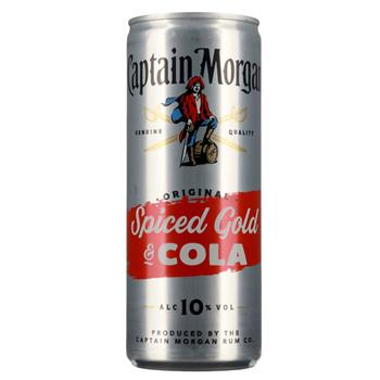 Captain Morgan&Cola 10% 0,25 l. + pant