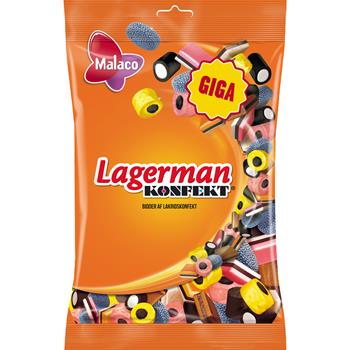 Malaco Lagerman Konfekt 900 g Grænsehandel til billige