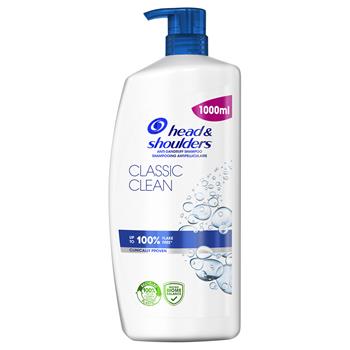 Head & Shoulders Shampoo Classic Clean  1L. M. Pumpe