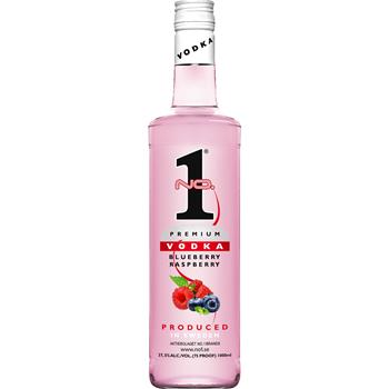 No.1 Premium Vodka Raspberry/Blueberry 37,5% 1 l.