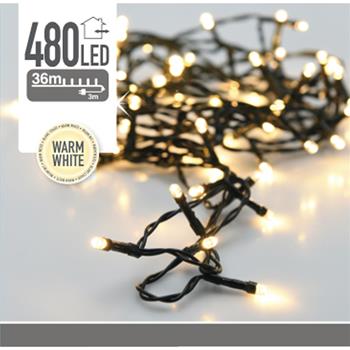 Lyskæde 480 LED Varm hvid