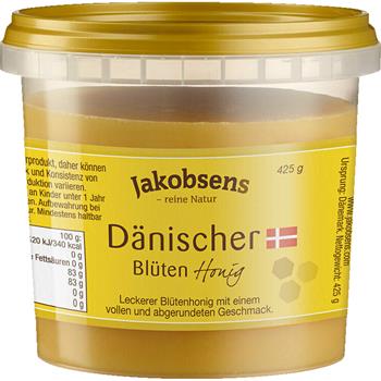 Jakobsens Dansk Blomster Honning 425g