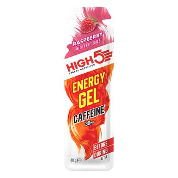 High5 Energi Gel m. Koffein Hindbær 40 g