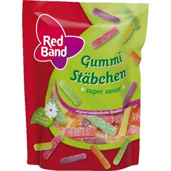 Red Band Gummi Stäbchen Super Sauer 200g