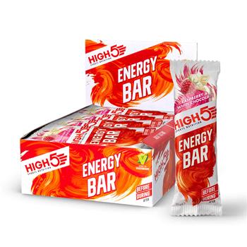High5 Energi Bar Hindbær & Hvid Chokolade 55 g