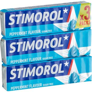 Stimorol Peppermint Sukkerfri 3-pak 42 g
