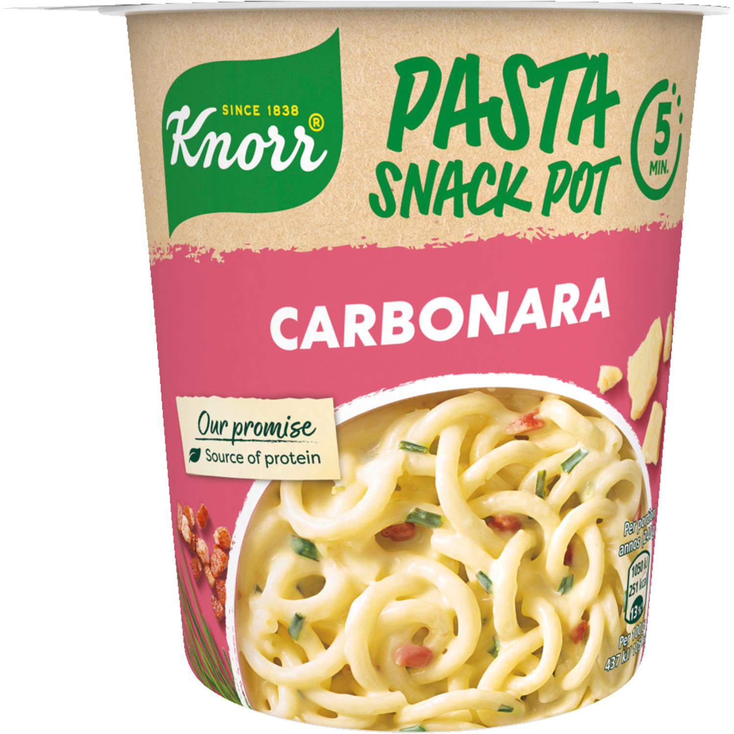 Knorr Snackpot Carbonara 71 g - Grænsehandel til billige priser